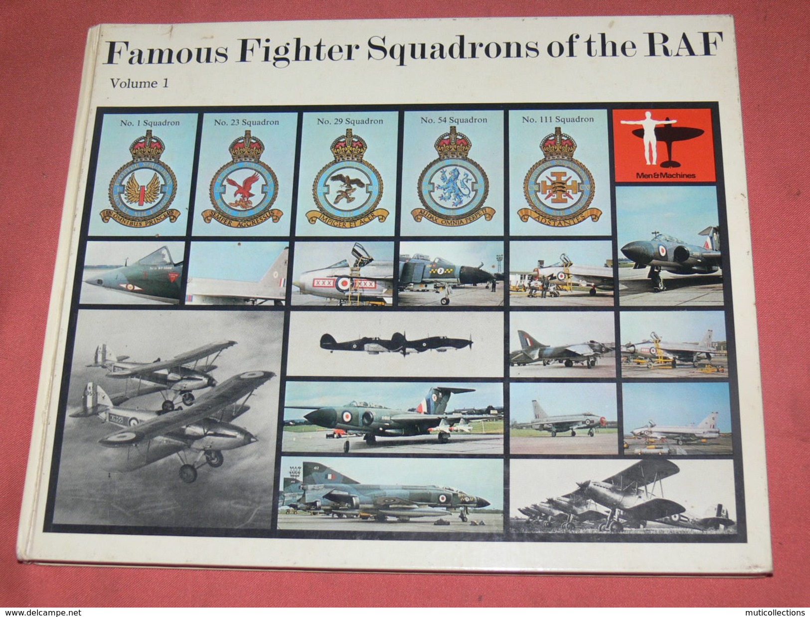 AVION MILITARIA / GUERRE WWII / FAMOUS FIGHTER  SQUADRONS OF THE RAF / VOLUME 1 / HYLTON LACY PUBLISHERS 1973 - Avión