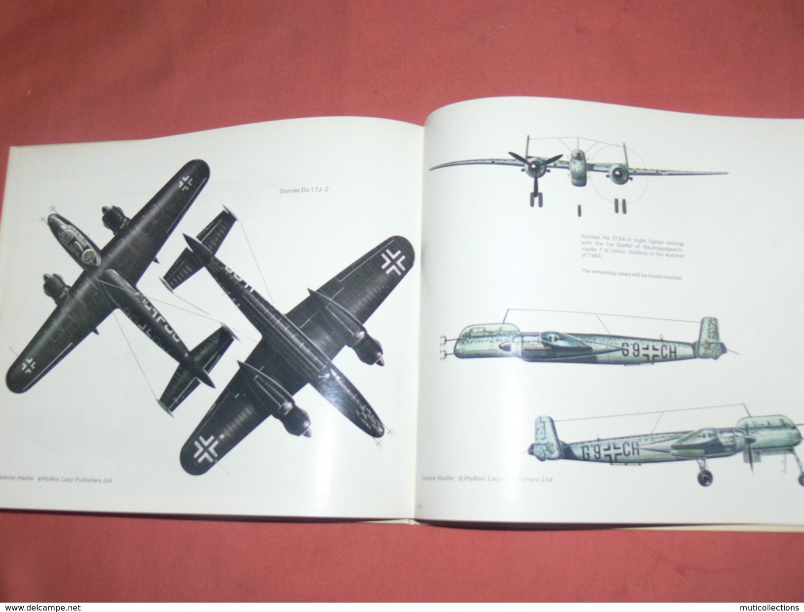 AVION MILITARIA / GUERRE WWII /  GERMAN AIR FORCE FIGHTERS  / VOLUME 2 / HYLTON LACY PUBLISHERS 1971