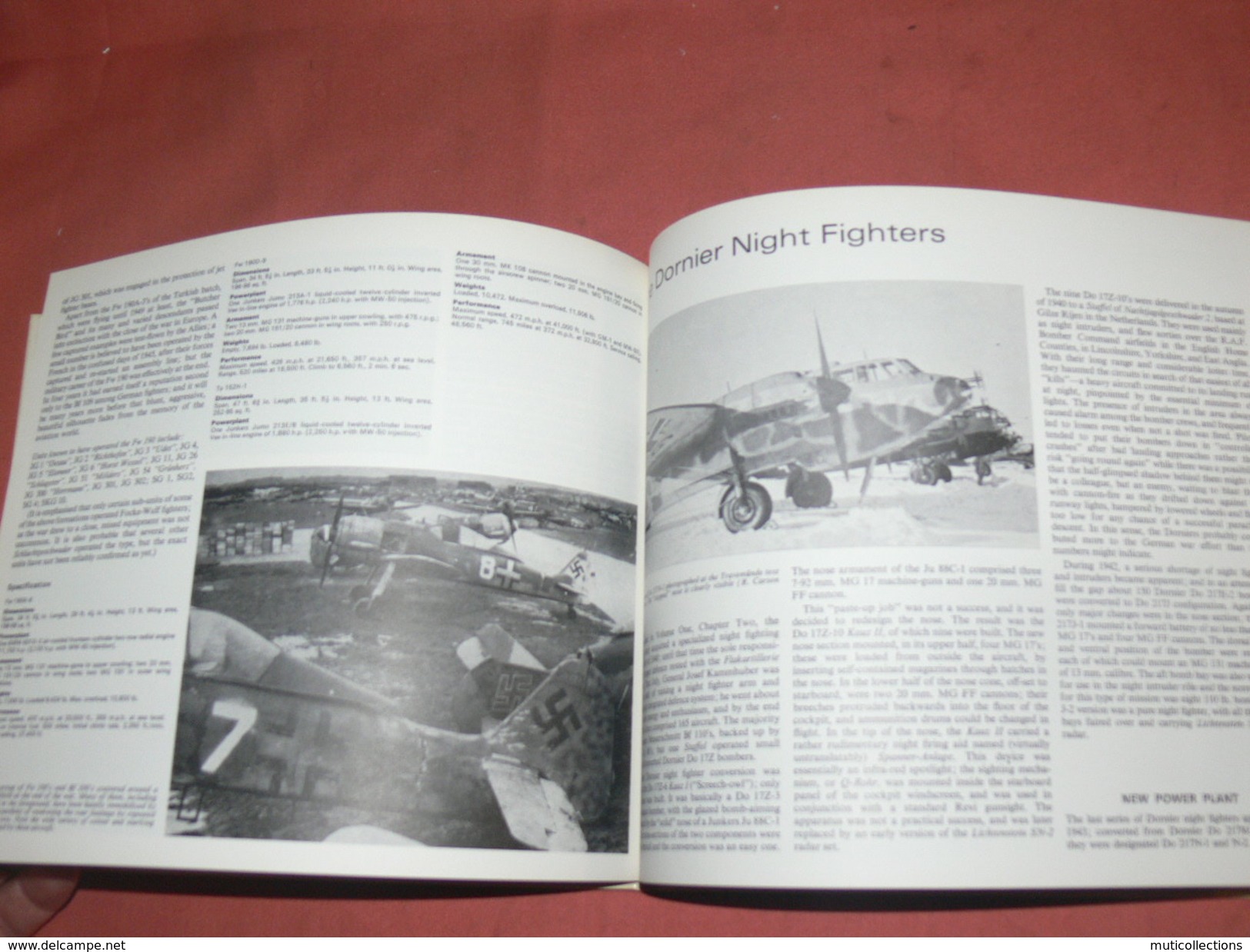 AVION MILITARIA / GUERRE WWII /  GERMAN AIR FORCE FIGHTERS  / VOLUME 2 / HYLTON LACY PUBLISHERS 1971