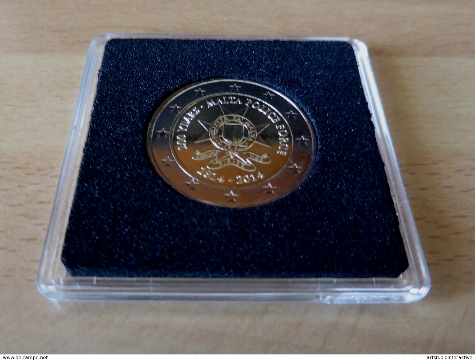 2014 MALTA "POLIZIA MALTESE" 2 EURO COMMEMORATIVO FDC (CAPSULA QUADRUM) - Malte