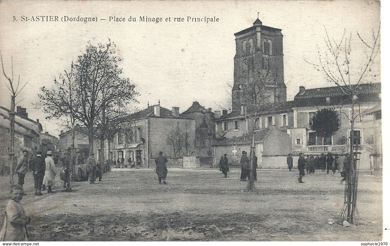 DORDOGNE - 24 -SAINT ASTIER - Place Du Minage Et Rue Principale - Autres & Non Classés