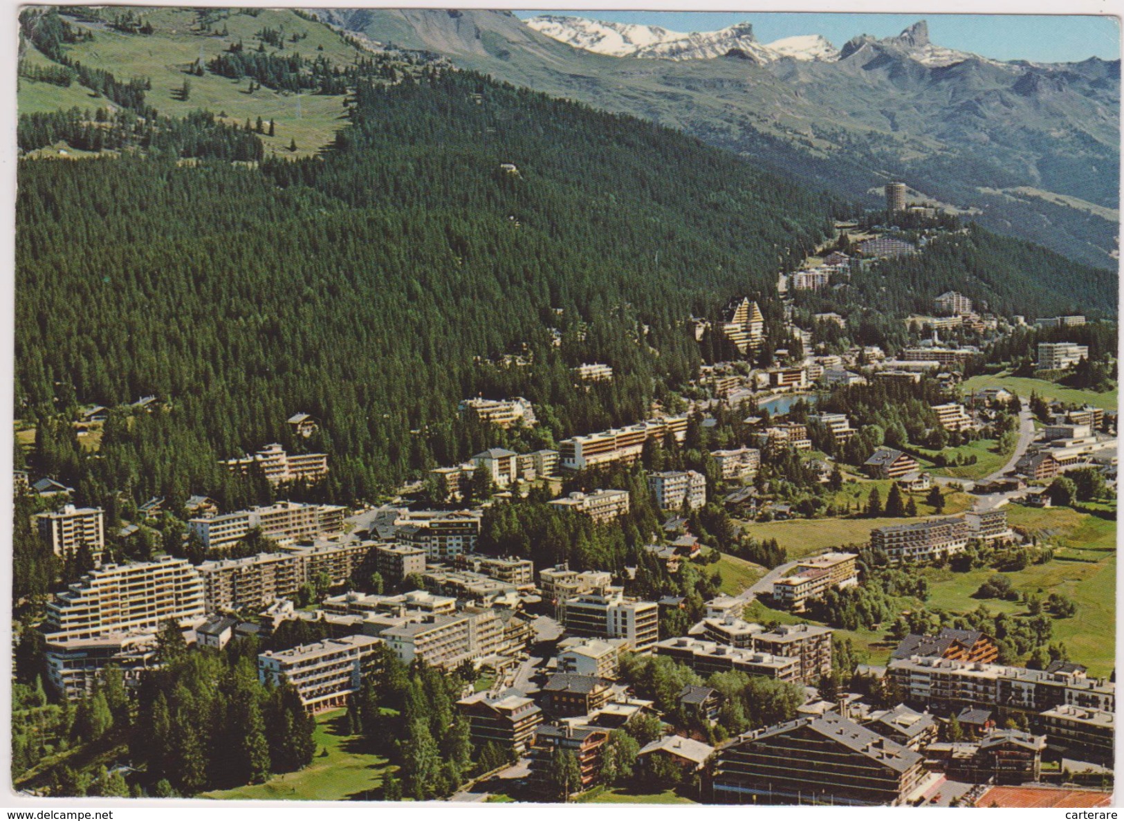 SUISSE,SWITZERLAND,SWISS, HELVETIA,SCHWEIZ,SVIZZERA ,VALAIS,CRANS MONTANA,vallée Du RHONE,vue Aerienne - Crans-Montana