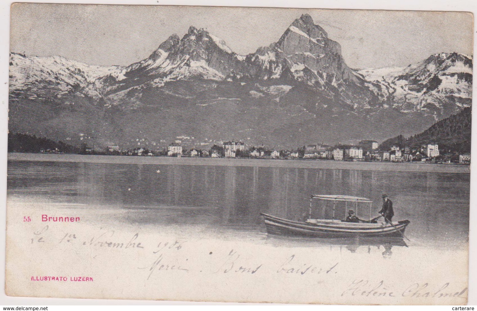 1903,SUISSE,SCHWEIZ,SVIZZERA,SWITZERLAND,HELVETIA, SWISS,SCHWYZ,BRUNNEN,URMI NBERG,lac  Des 4 Cantons,ingenbohl,1906 - Ingenbohl