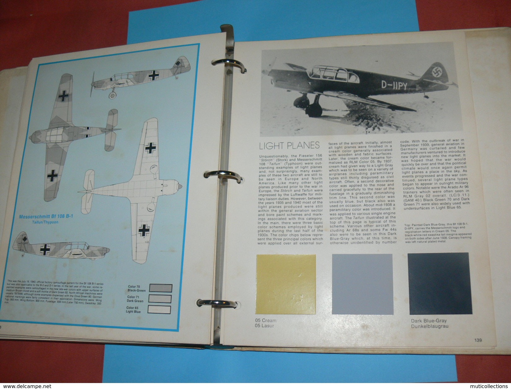 MILITARIA AVION / GUERRE WWII /THE OFFICIAL MONOGRAM PAINTING GUIDE TO GERMAN AIRCRAFT 1935 / 1945 / LUFTWAFFE COLORS