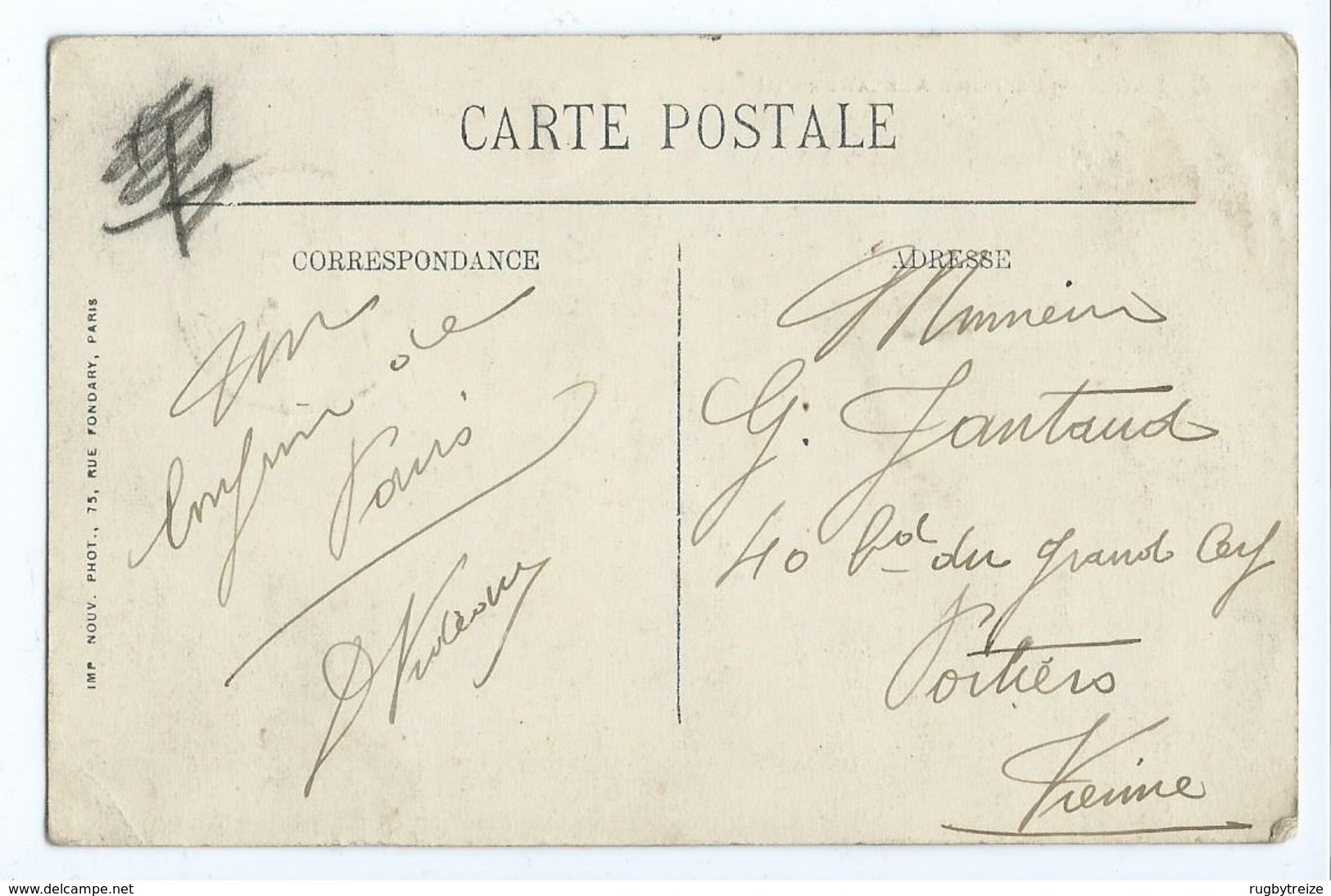 2796 Lot de 50 CPA - PETITES CARTES toute la France: RennesThann Sedan Tonquedec etc.. toutes faces scannées