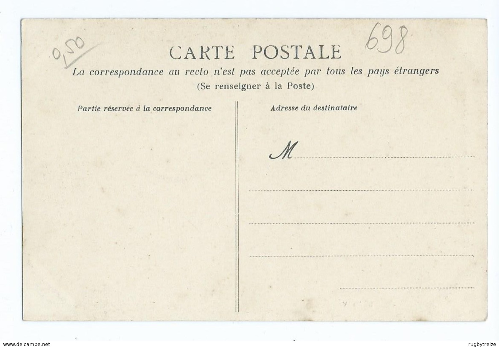 2796 Lot de 50 CPA - PETITES CARTES toute la France: RennesThann Sedan Tonquedec etc.. toutes faces scannées