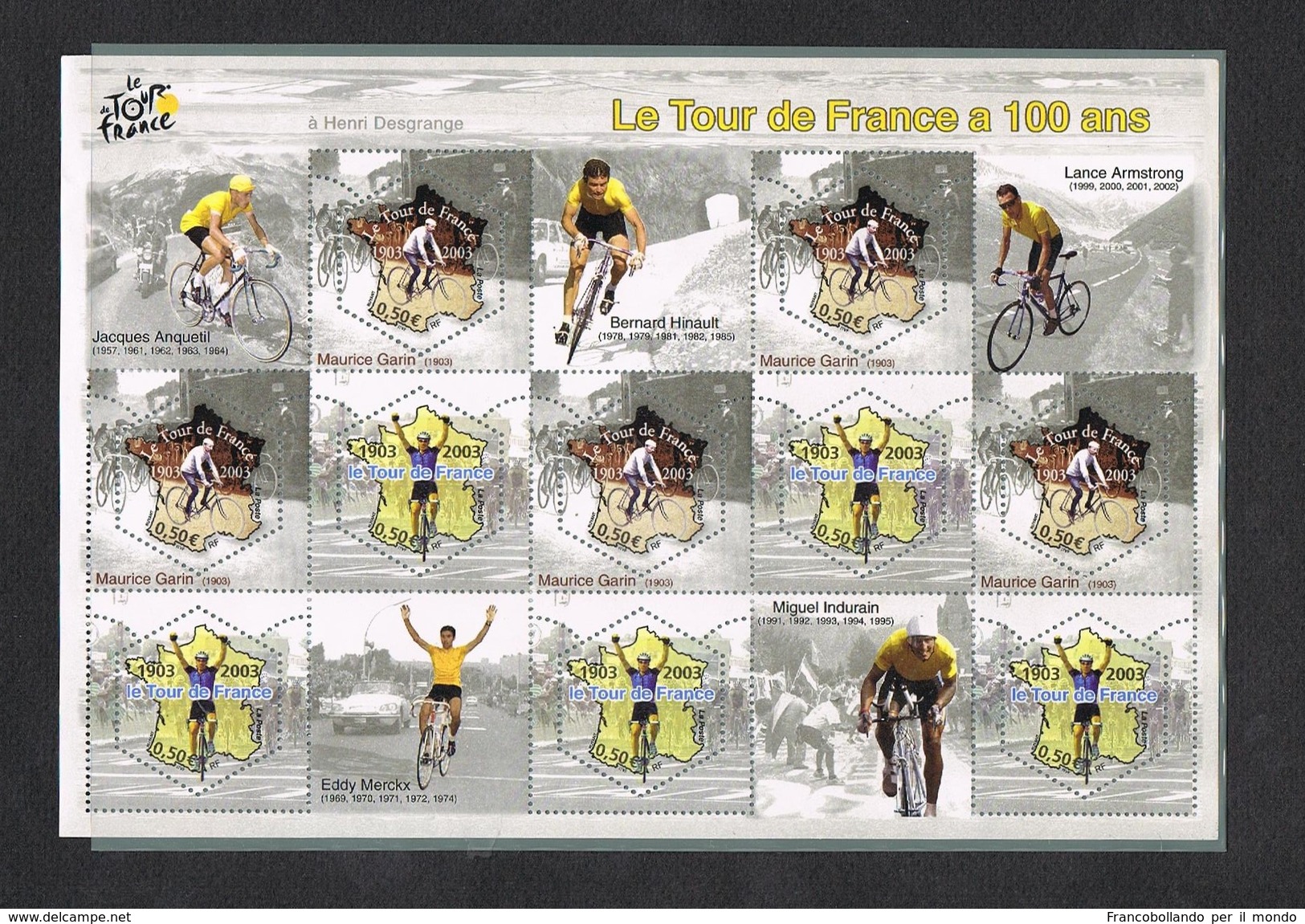 2003 Le Tour De France A 100 Ans Mint Mnh ** Nice Stamps Is Perfect - Souvenir Blocks & Sheetlets