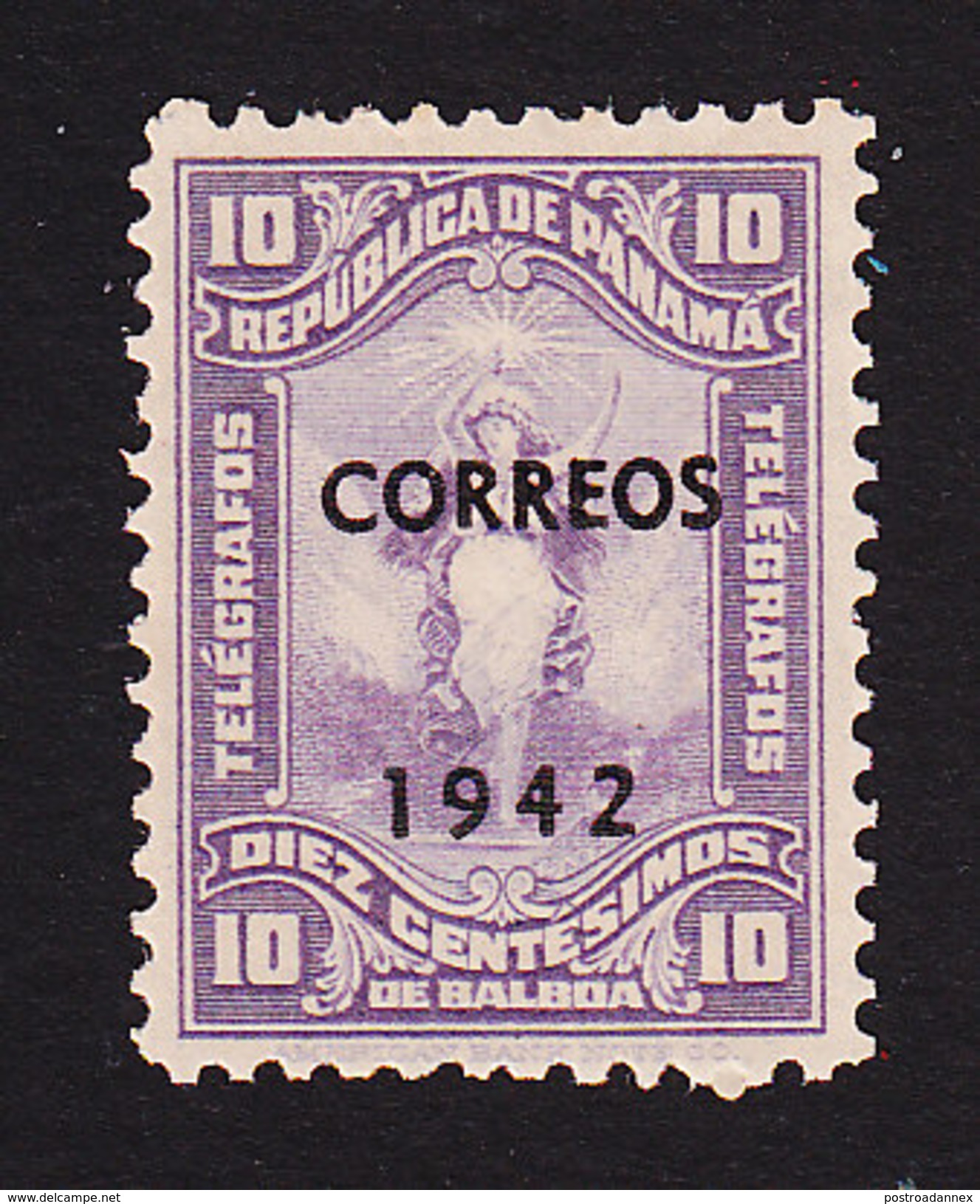 Panama, Scott #339, Mint Hinged, Liberty Overprinted, Issued 1942 - Panama