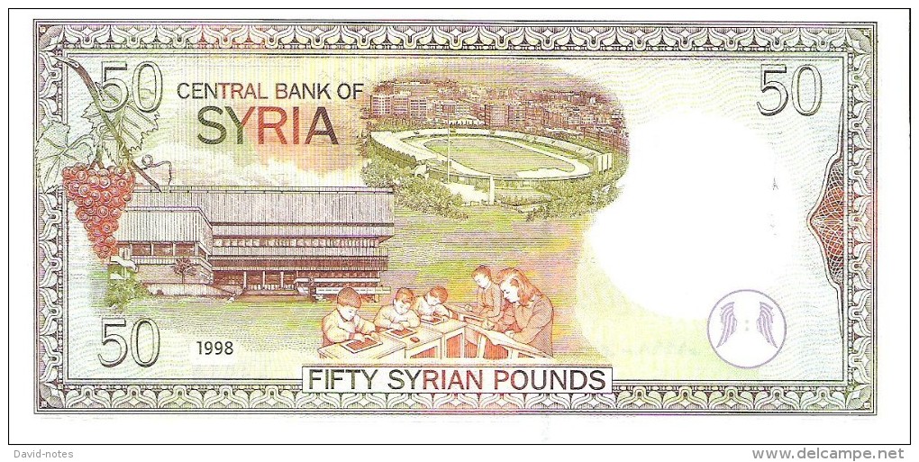 Syria - Pick 107 - 50 Pounds 1998 - Unc - Siria