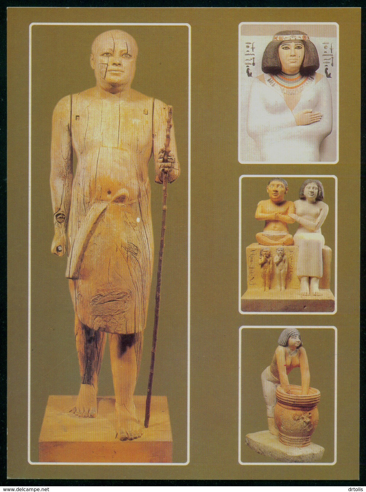 EGYPT / EGYPTOLOGY / KA-APER / PRINCESS NOFERT / DWARF SENEB / SERVANT BREWING BEER /  / VF . - Musées