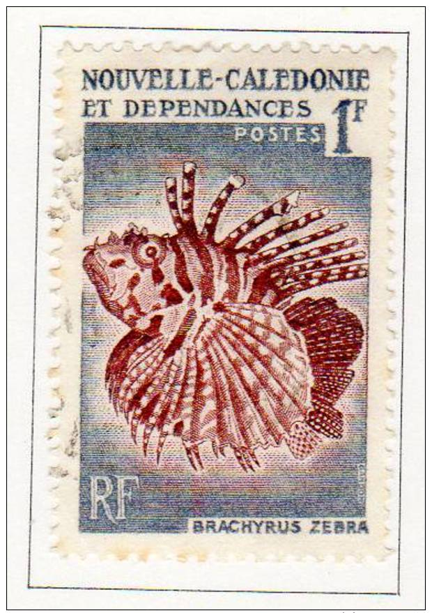 Nlle Caledonie 1959 Coraux Et Poissons Brachyrus Zebra N°YT 291 - Used Stamps