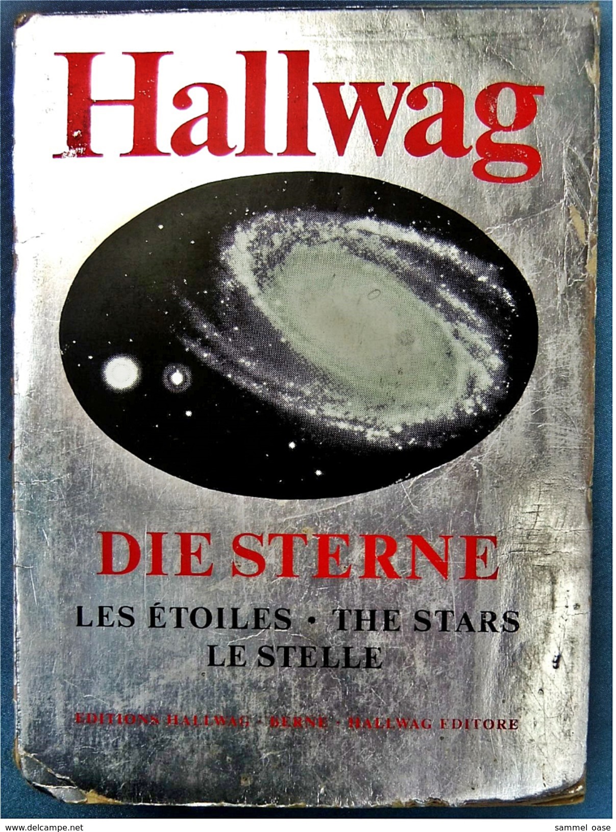 Hallwag Faltkarte / Plakat : Die Sterne  - ca. 125 x 84 cm  -  von ca. 1985