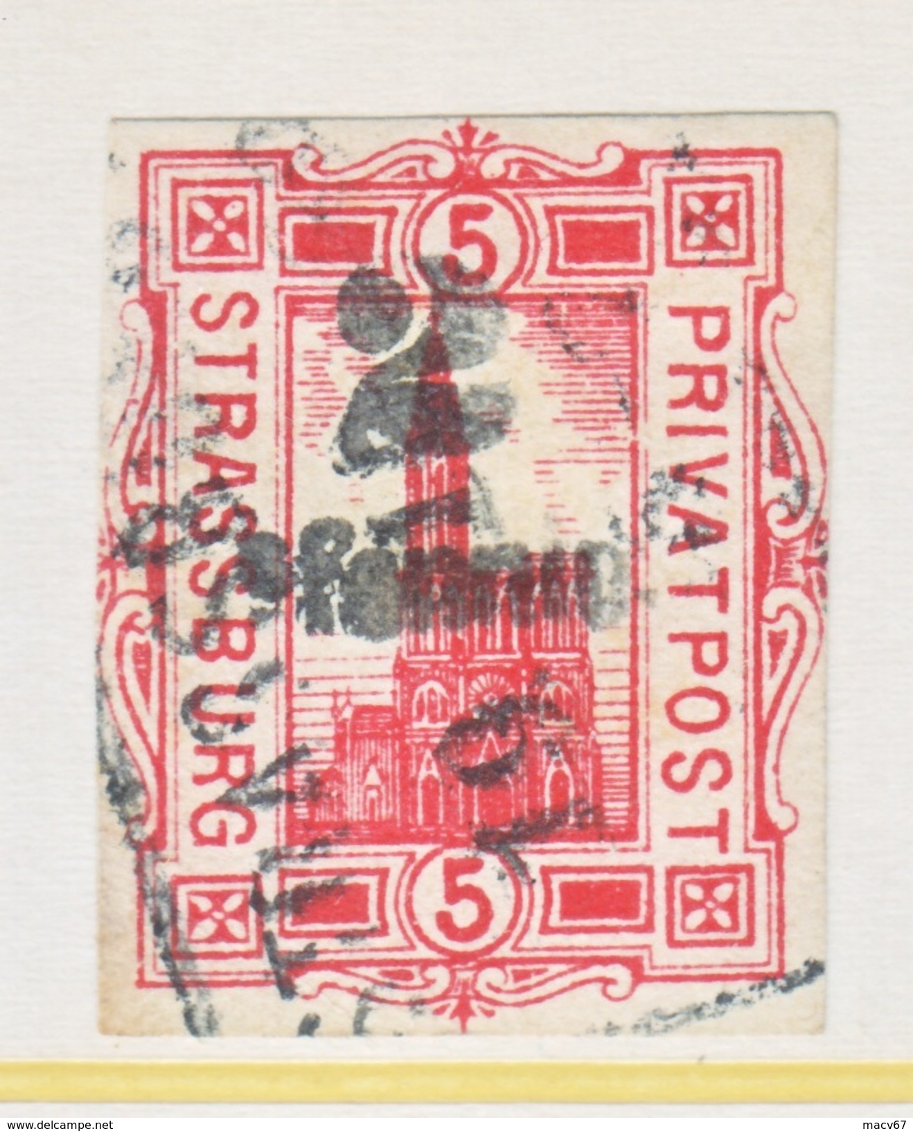 GERMANY  PRIVATE POST  STRAUSBURG Mi  38   (o) - Private & Local Mails