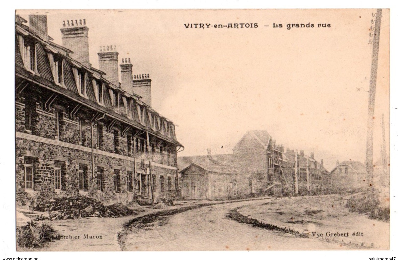 62 - VITRY-EN-ARTOIS . LA GRANDE RUE - Réf. N°2887 - - Vitry En Artois