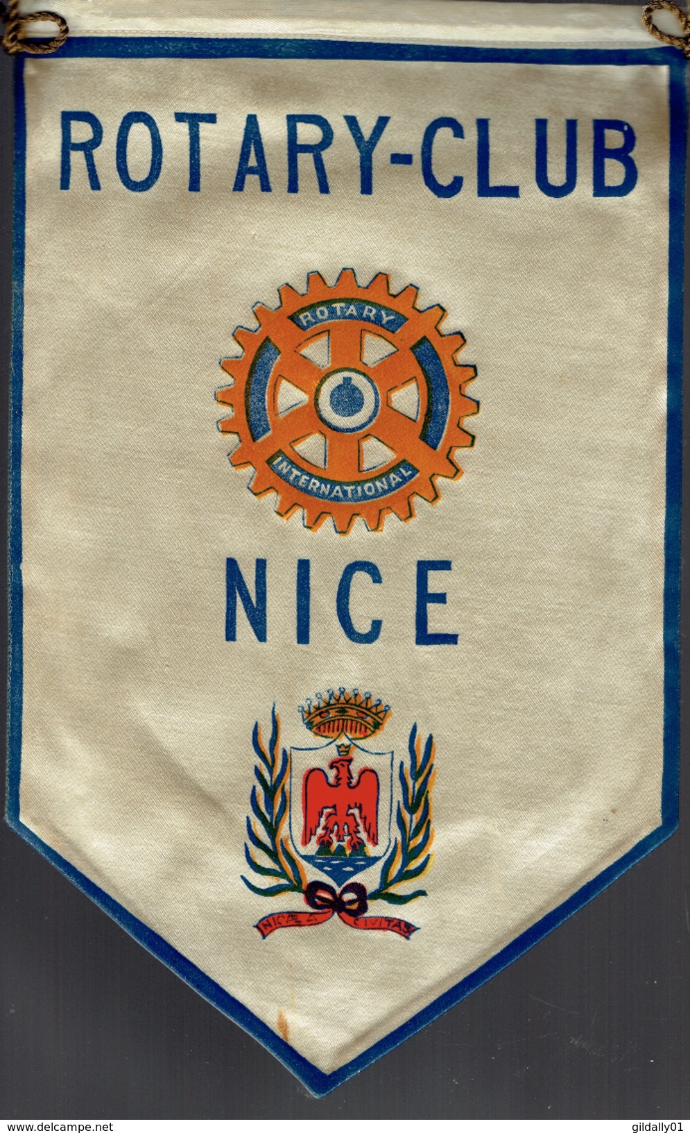 FANION / PENNANT:      NICE (FRANCE).  -   ROTARY  INTERNATIONAL. - Autres & Non Classés