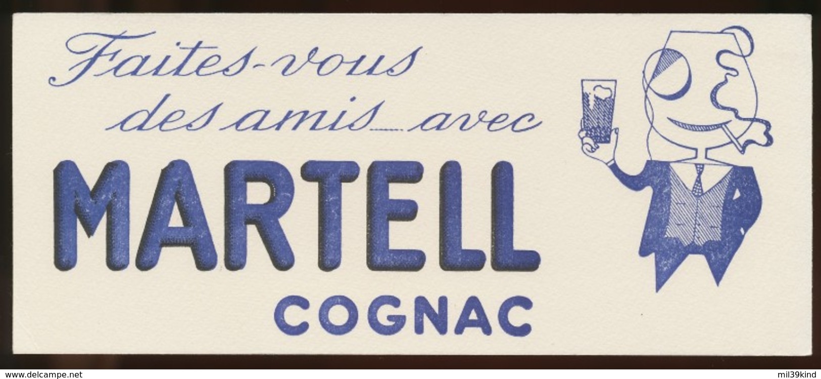 Buvard - MARTELL - Cognac Des Amis - M