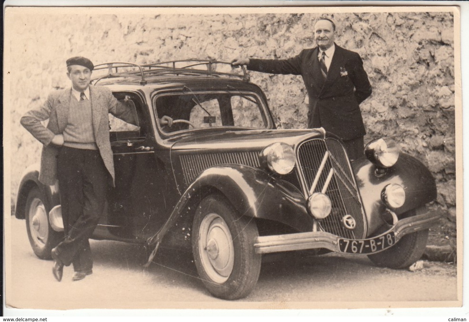 AUTO CAR VOITURE CITROEN TRACTION AVANT - FOTO ORIGINALE - Automobili