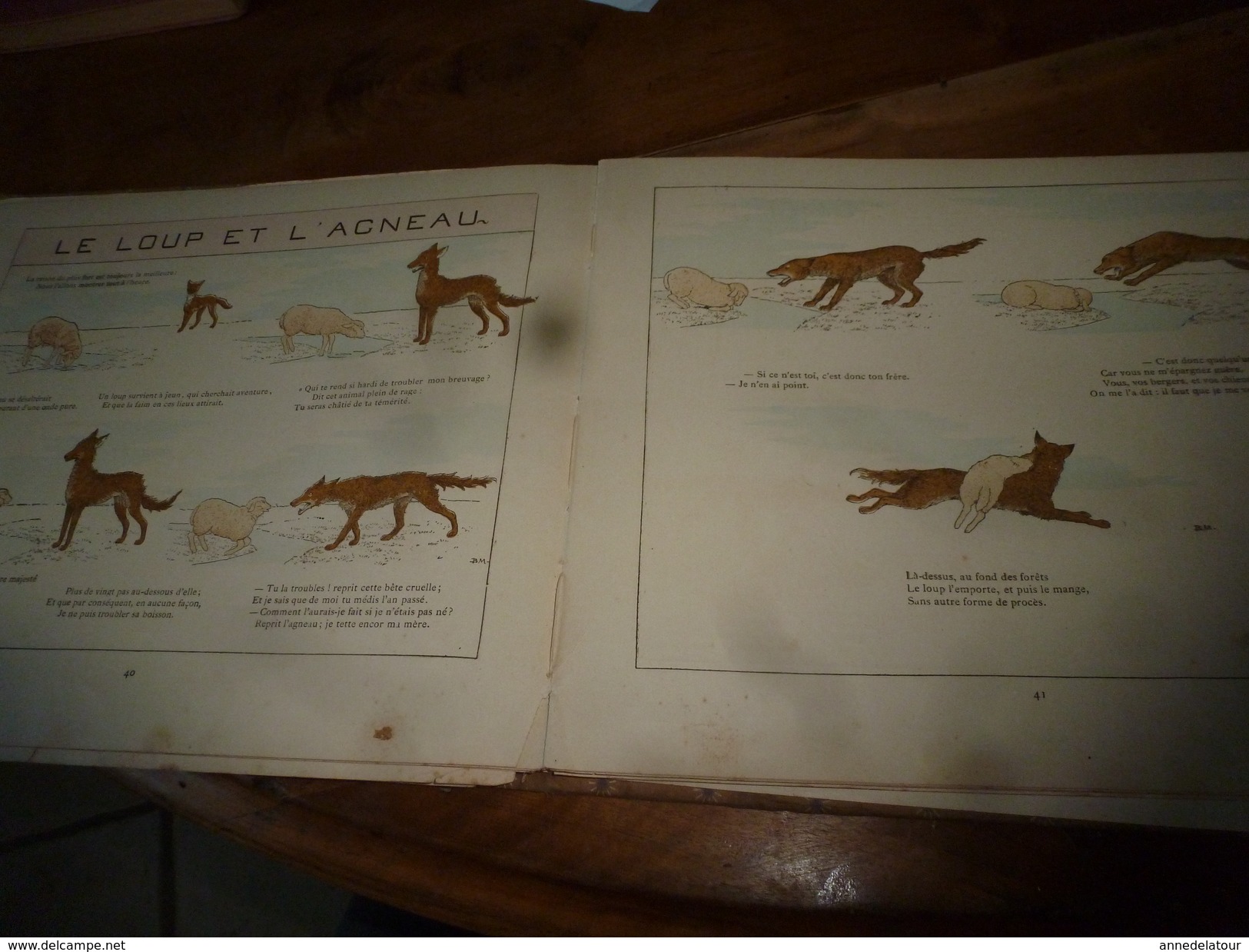 1888 La Fontaine :Fables choisies pour les enfants et illustrées par M.B. DE MONVEL  - Plon-Nourrit & Cie  - Impr.-Edit