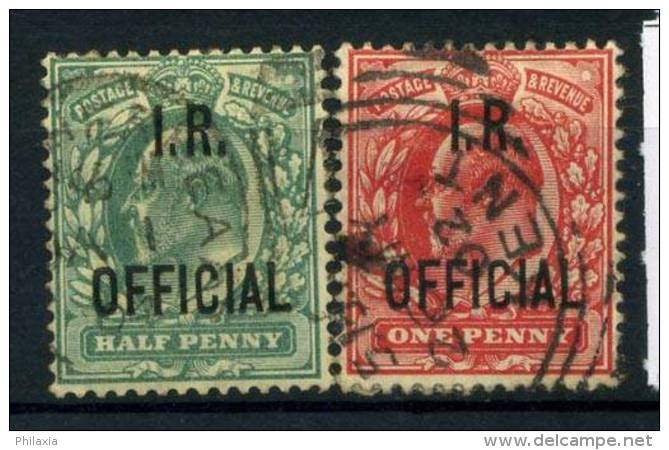 #17-04-05061 - Great Britain - 1902 - Mi. 56-57 - US - QUALITY:100% - I. R. OFFICIAL - Gebraucht