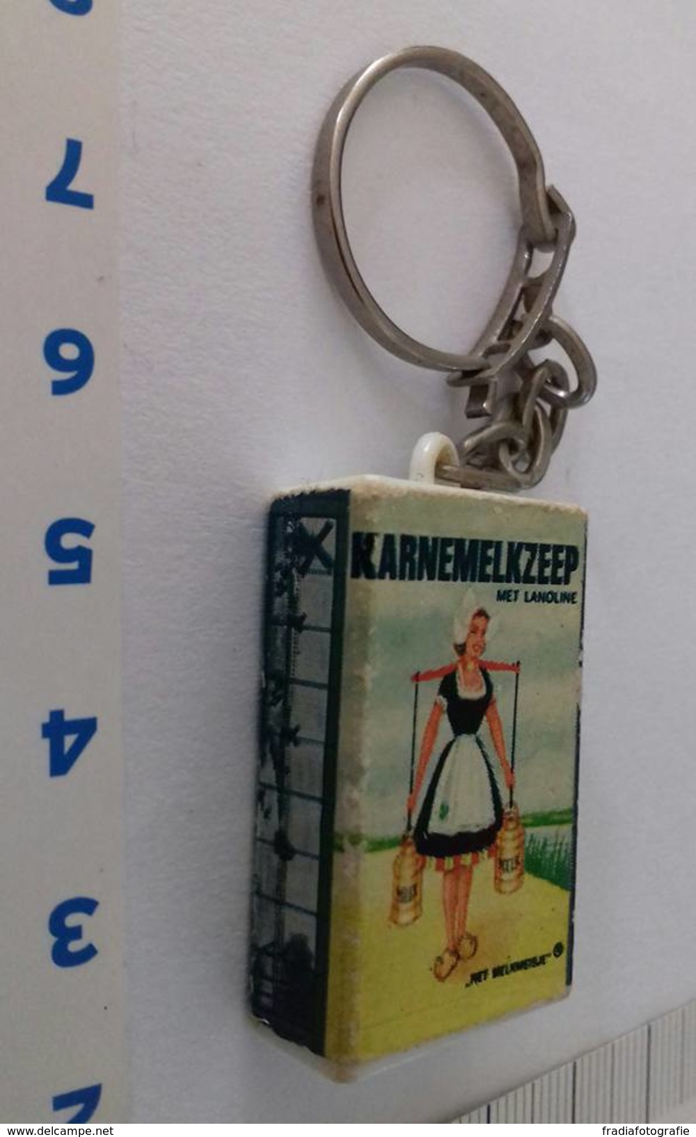 Key Ring - Sleutelhanger ( Het Klaverblad ) Karnemelkzeep Met Lanoline - Het Melkmeisje - Autres & Non Classés