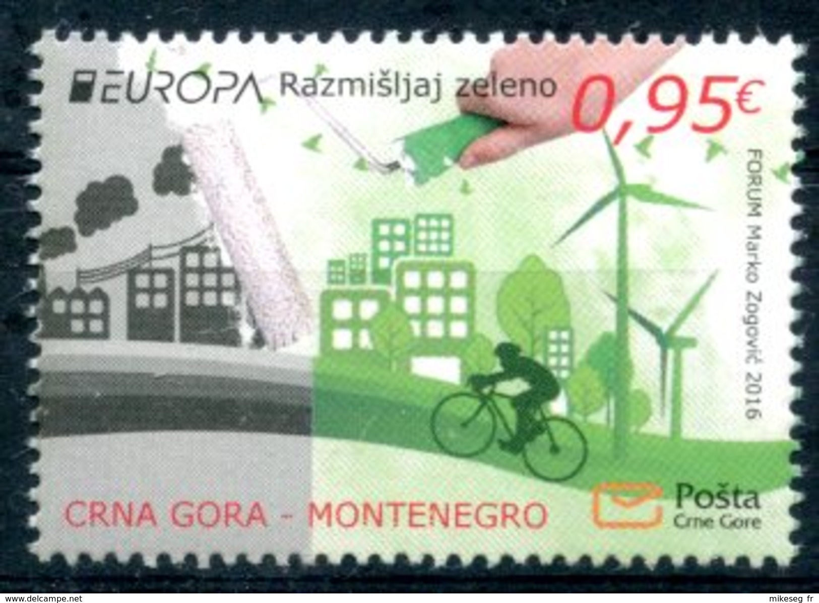 Europa 2016 "Think Green" - Montenegro ** - 2016