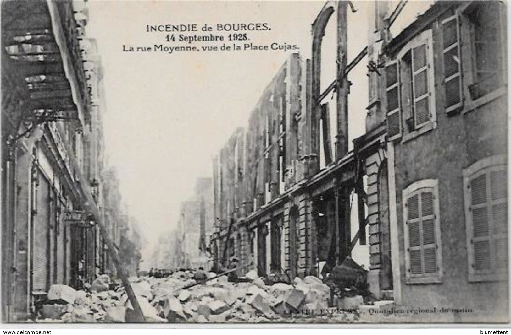 CPA Bourges Incendie Catastrophe 1928 Non Circulé - Bourges