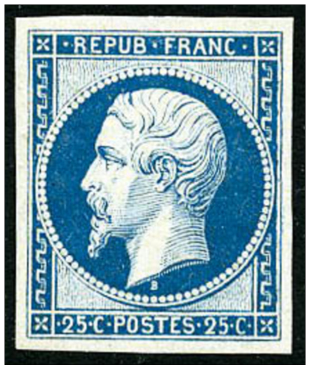 N&deg;15c, 25 C. Bleu, R&eacute;impression De 1862, Superbe - 1853-1860 Napoléon III.