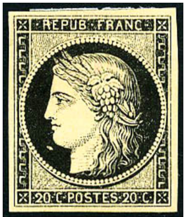 N&deg;3, 20 C. Noir Sur Jaune, TB - 1849-1850 Cérès