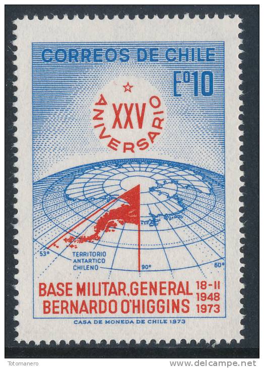 CHILE 1973 Antarctic Base General Bernardo O´Higgins - Bases Antarctiques
