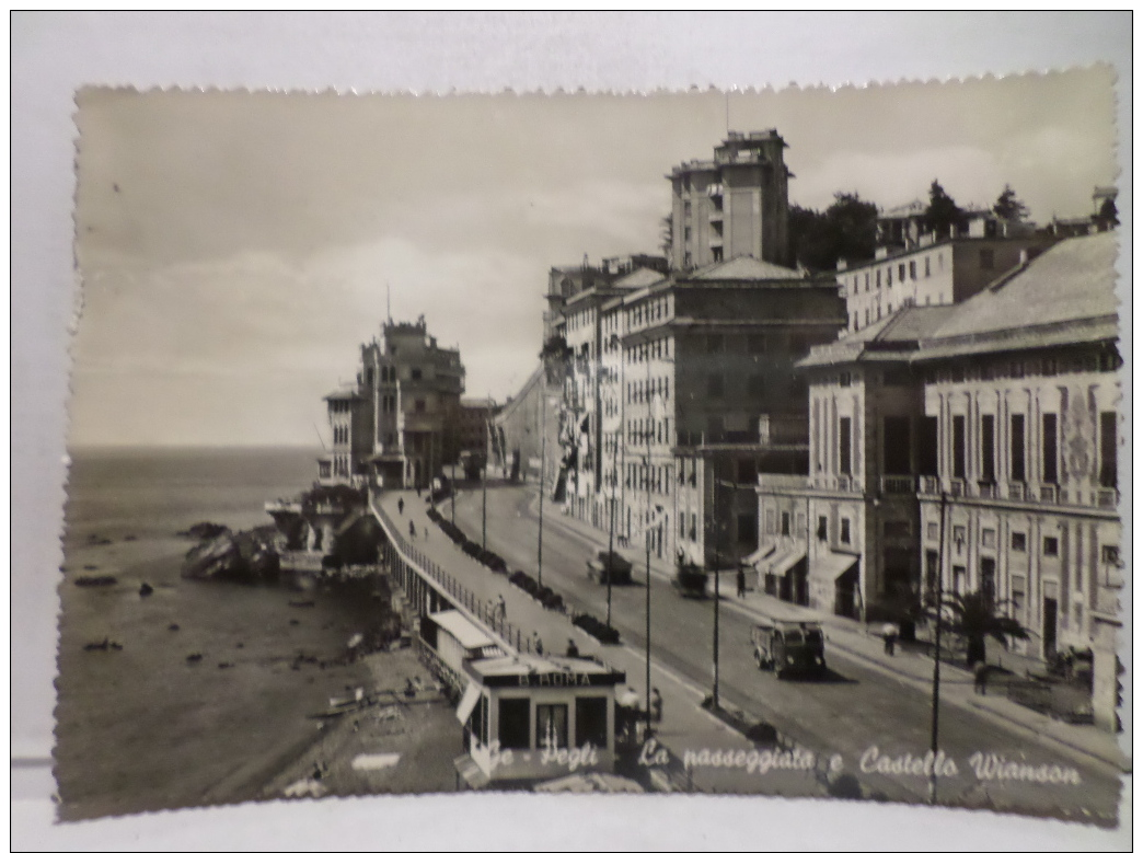 FBK,COLL.CARTOLINA POSTALE,POSTCARD,EUROPA,ITALIA,LIGURIA,GENOVA,PEGLI,AFFRANCATA,ANIMATA,PANORAMICA - Genova (Genoa)