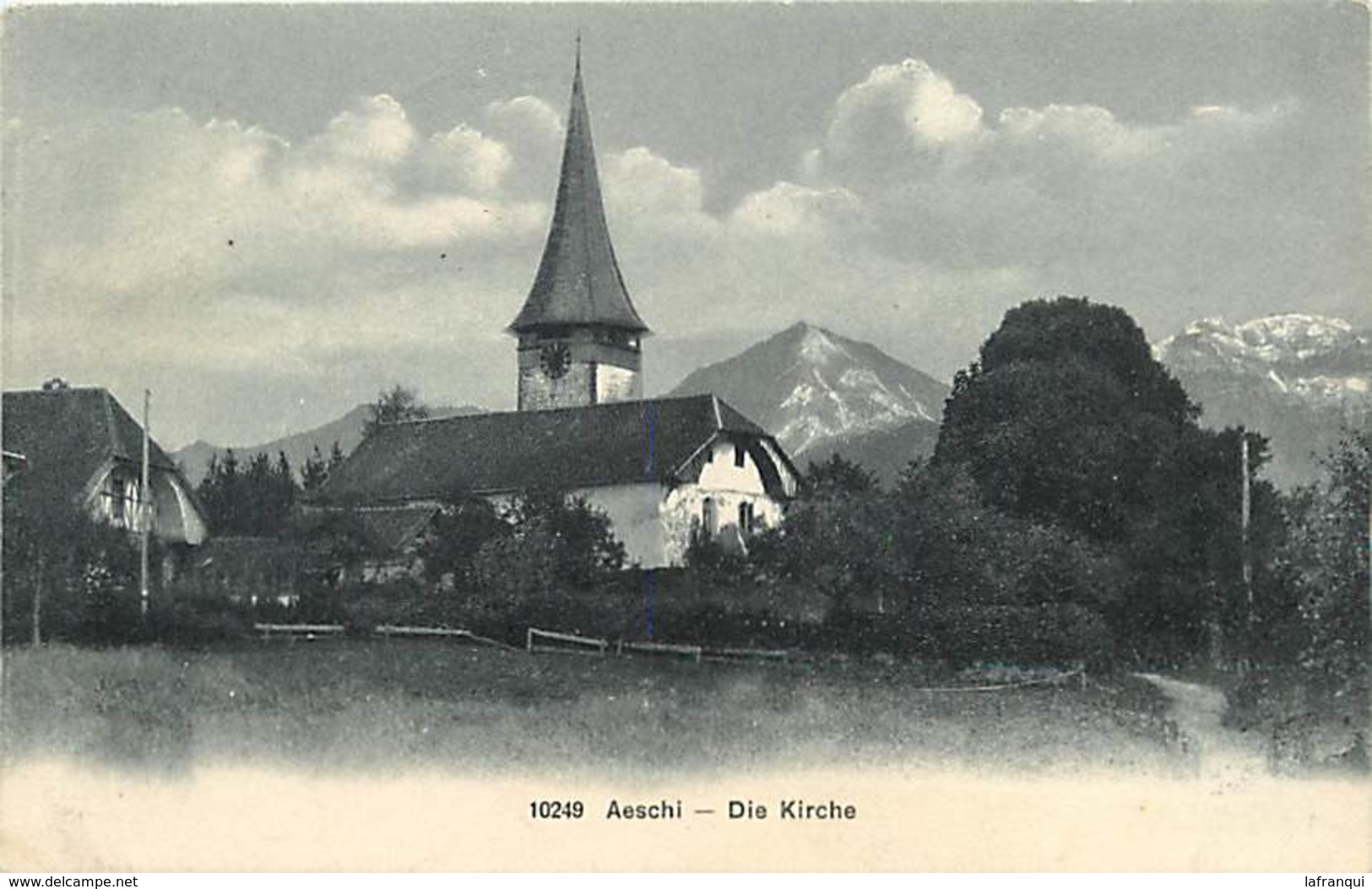 Suisse -ref C955- Aeschi - Die Kirche  - Carte Bon Etat  - - Aeschi Bei Spiez
