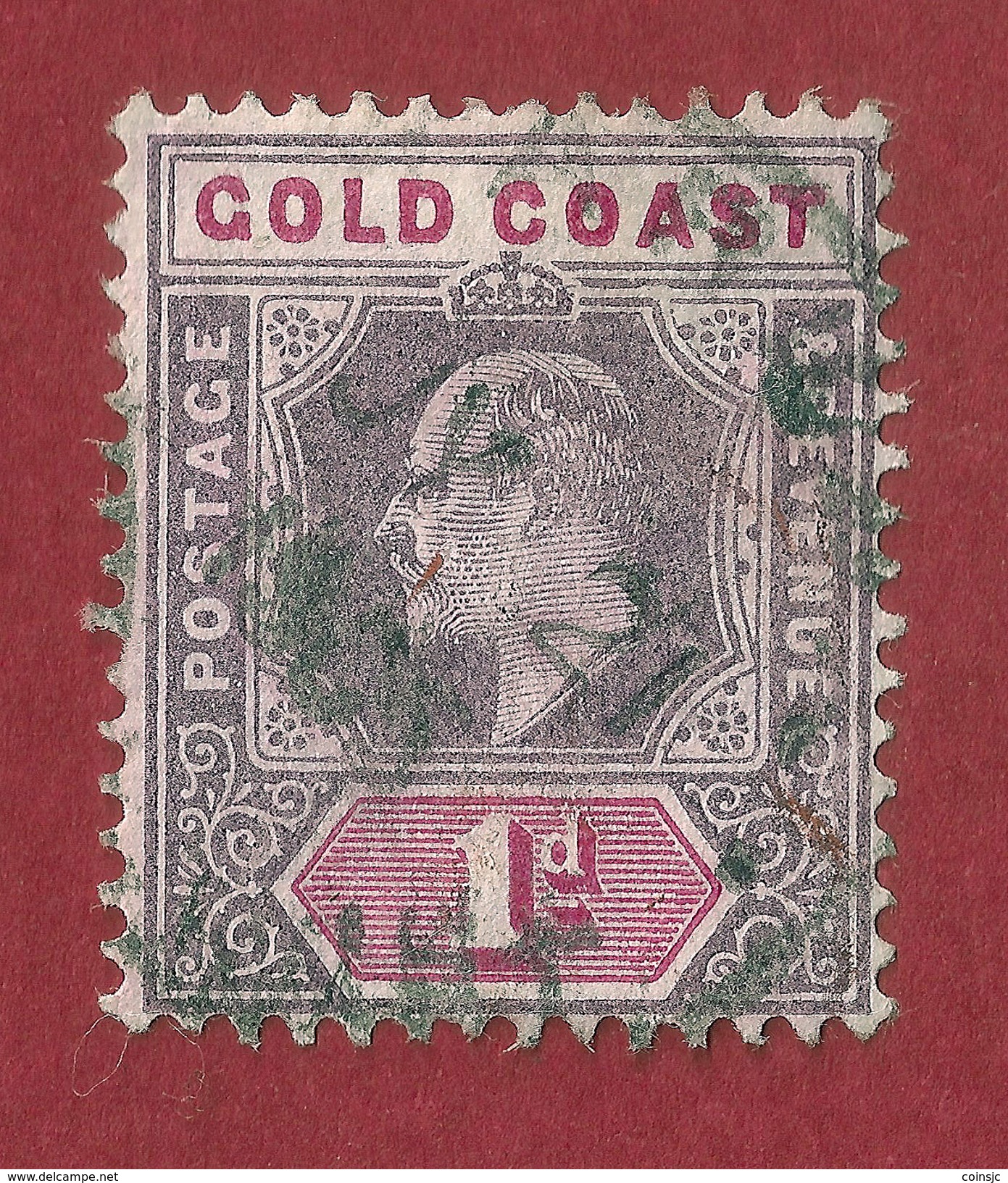 Gran Bretaña - Gold Coast - 1d - 1902 - Costa De Oro (...-1957)