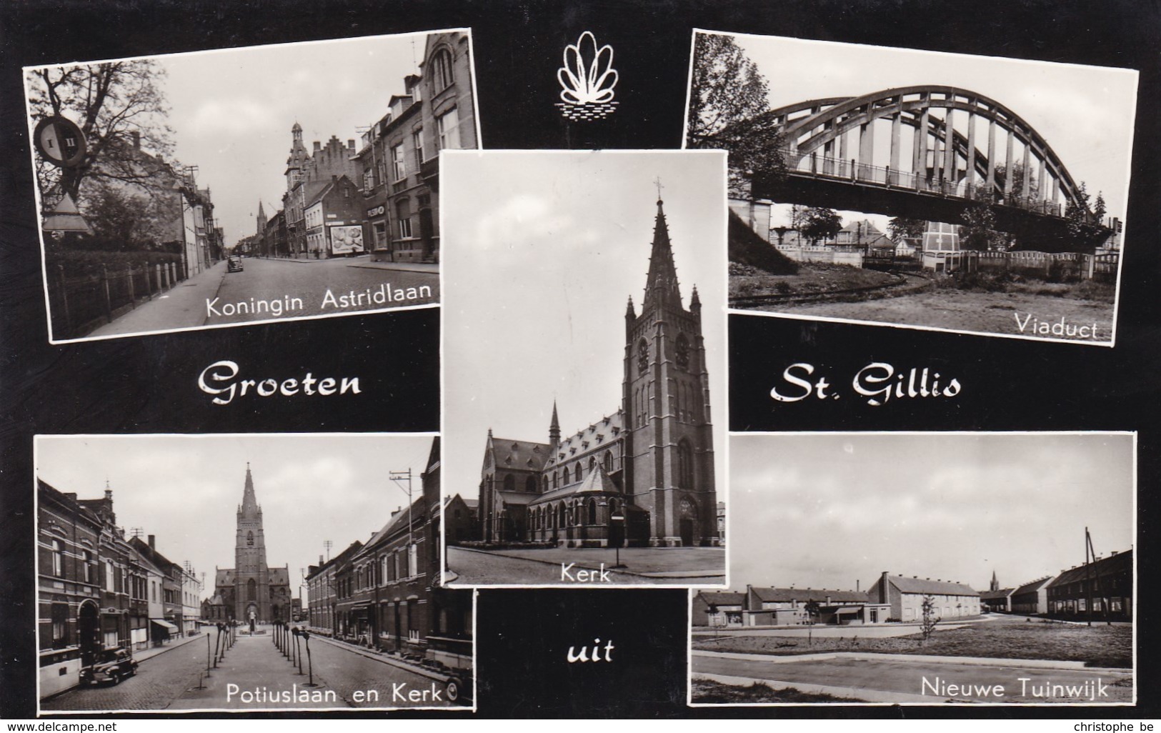 St Gillis (Dendermonde) Groeten Uit St Gillis, Viaduct, Nieuwe Tuinwijk, Koningin Astridlaan, ... (pk36344) - Sint-Gillis-Waas