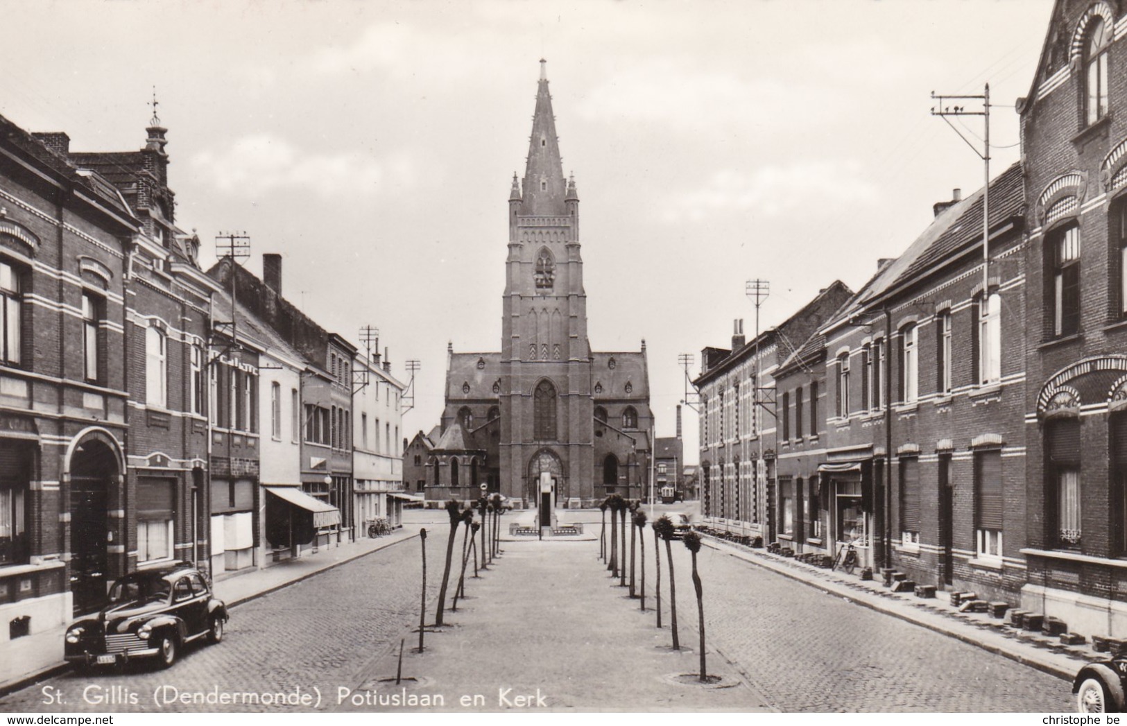 St Gillis (Dendermonde) Potiuslaan En Kerk (pk36348) - Sint-Gillis-Waas