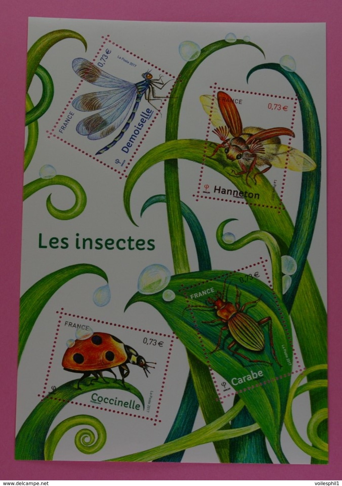 France 2017 - Série Nature : Les Insectes . Bloc Neuf. - Mint/Hinged