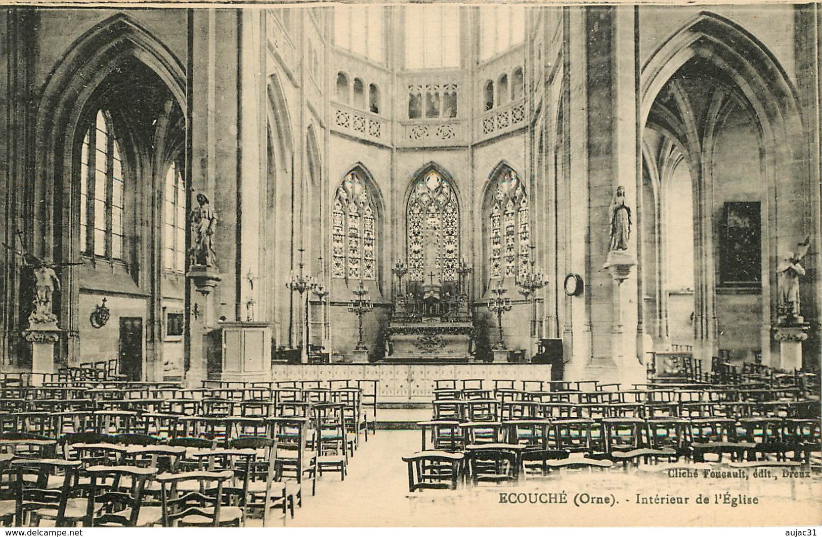 Dép 61 - Ecouche - Intérieur De L'église - Bon état - Ecouche