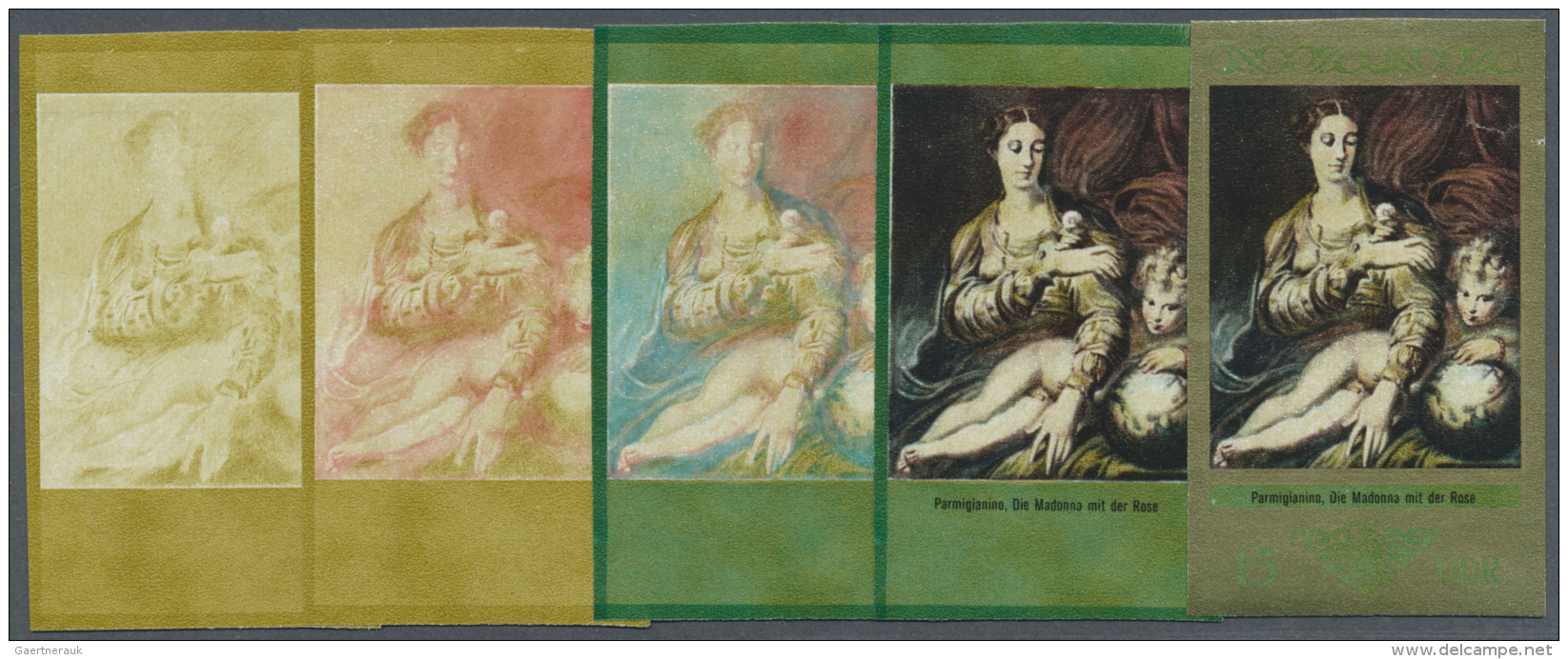 DDR: 1973, Staatliche Kunstsammlungen Dresden 'Galerie Alte Meister' 15 Pf. 'Madonna Mit Der Rose Von Parmigianino (ital - Ungebraucht