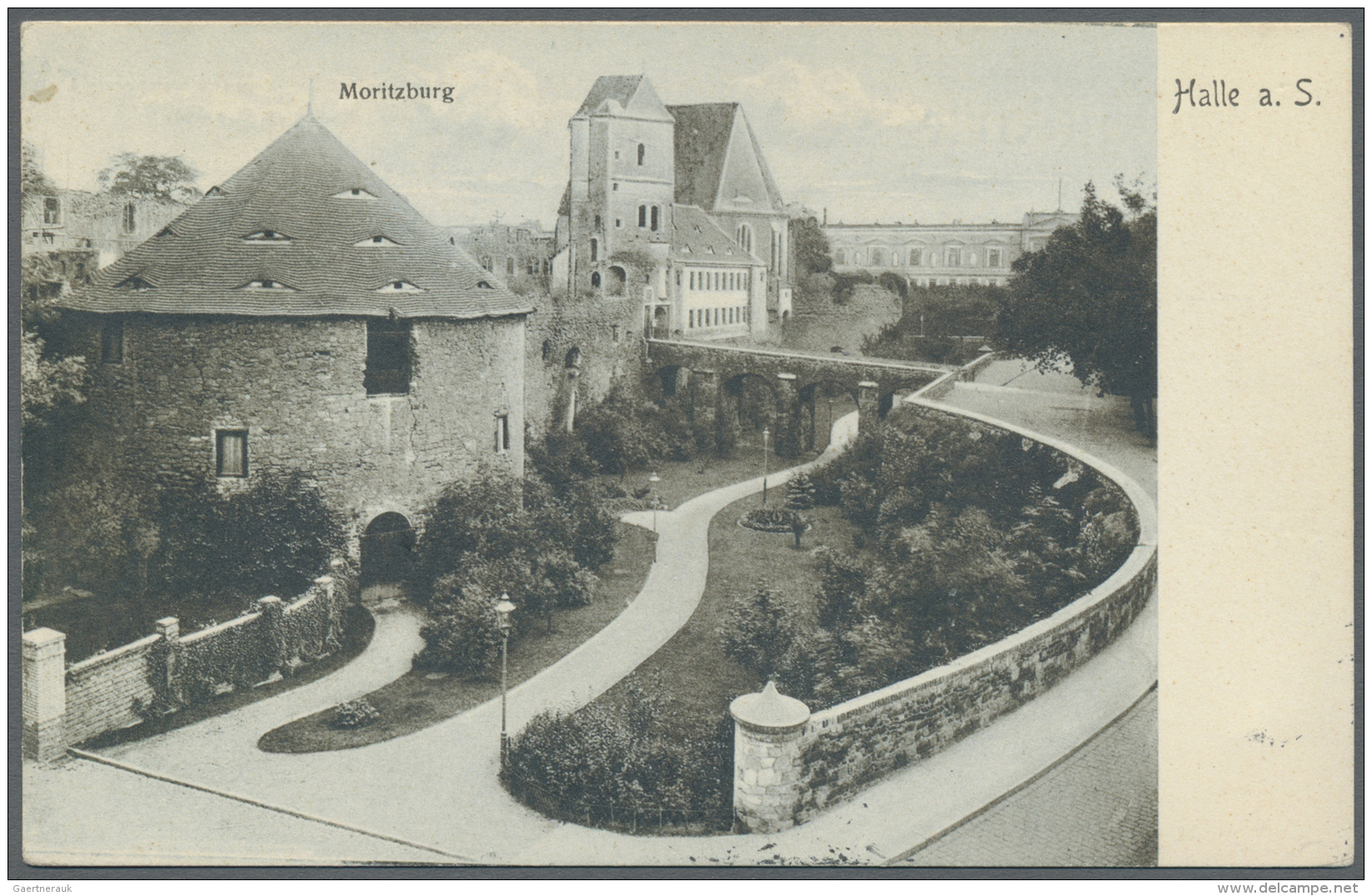 Deutsches Reich - Privatganzsachen: 1904. Privat-Postkarte 5 Pf Germania "Halle A. S." Mit Rs. Foto-Abb. "Moritzburg". K - Autres & Non Classés