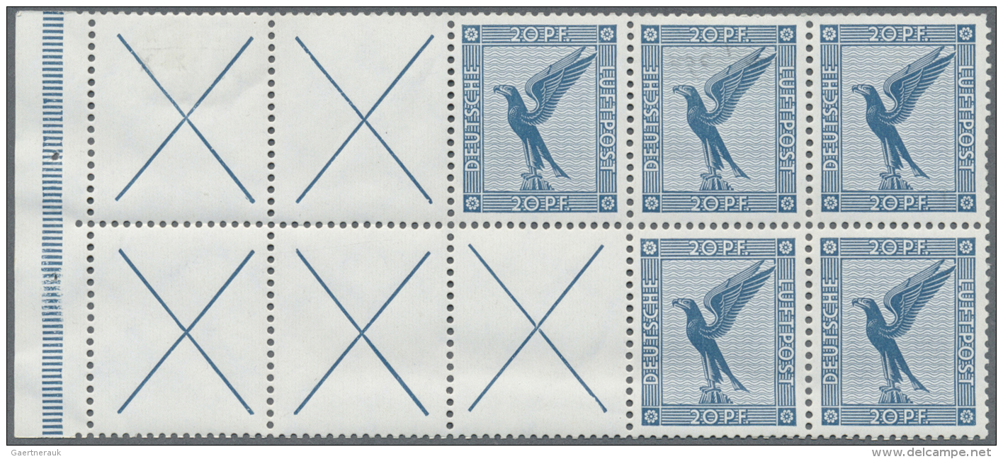 Deutsches Reich - Markenheftchenbl&auml;tter: 1931, 20 Pfg. Flugpost Als Ungebrauchtes HBL. Der S35 Im Blatt Ist Postfri - Carnets