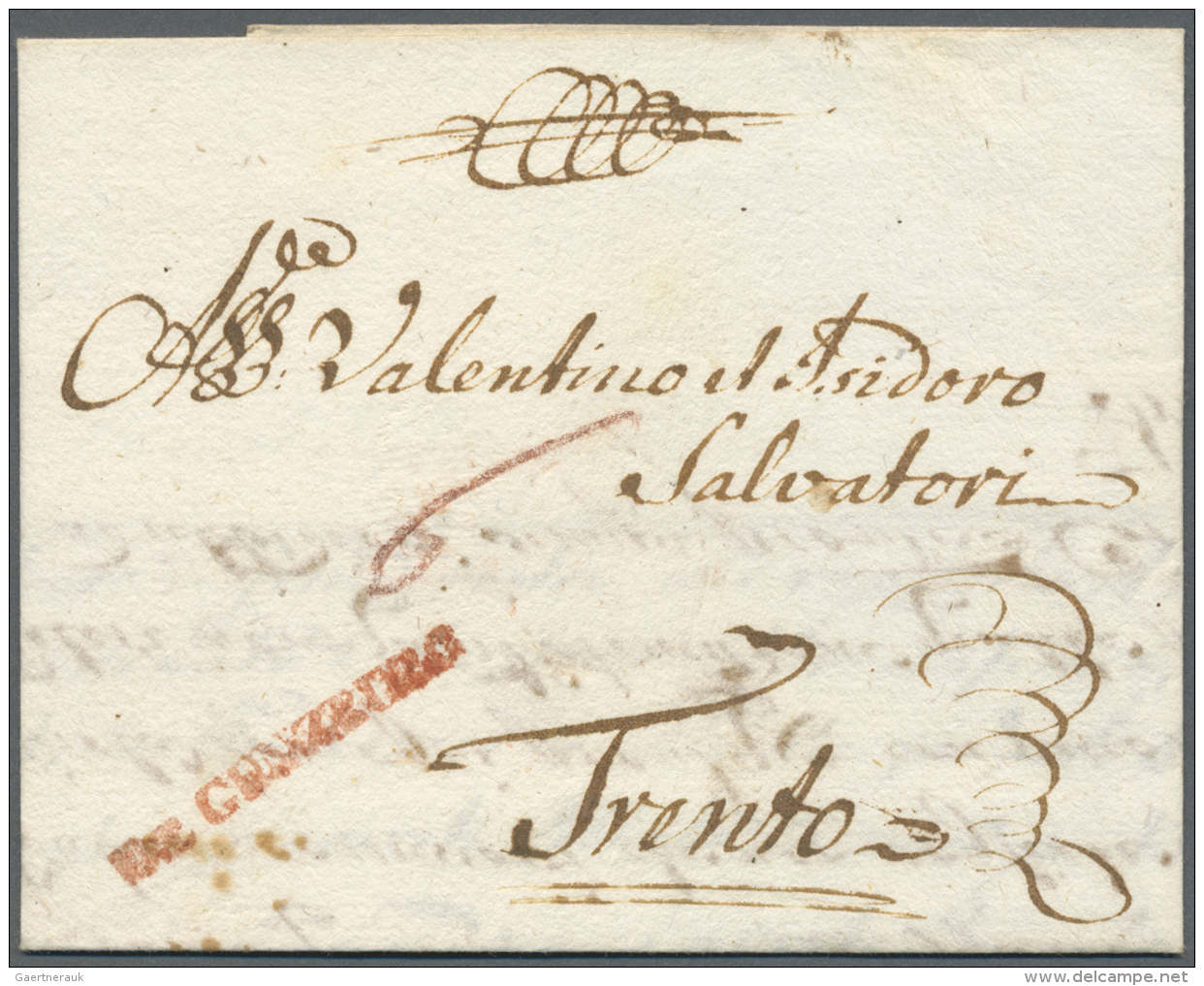 Bayern - Vorphilatelie: 1779,  DE GUNZBURG, Roter L1, Auf Komplettem, Aktenfrischen Brief Mit Handschriftlicher Taxr&oum - Prefilatelia