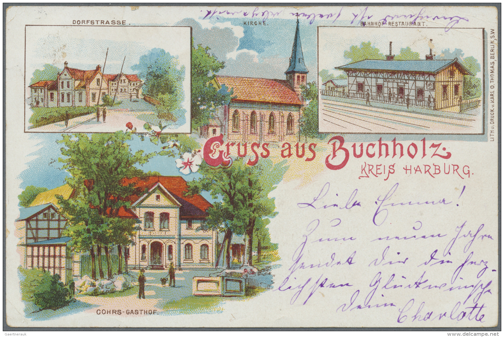 Ansichtskarten: Niedersachsen: PRACHTLOT Von 51 Nur Besseren Historischen Ansichtskarten Ab 1897. Eine Sehenswerte Parti - Altri & Non Classificati