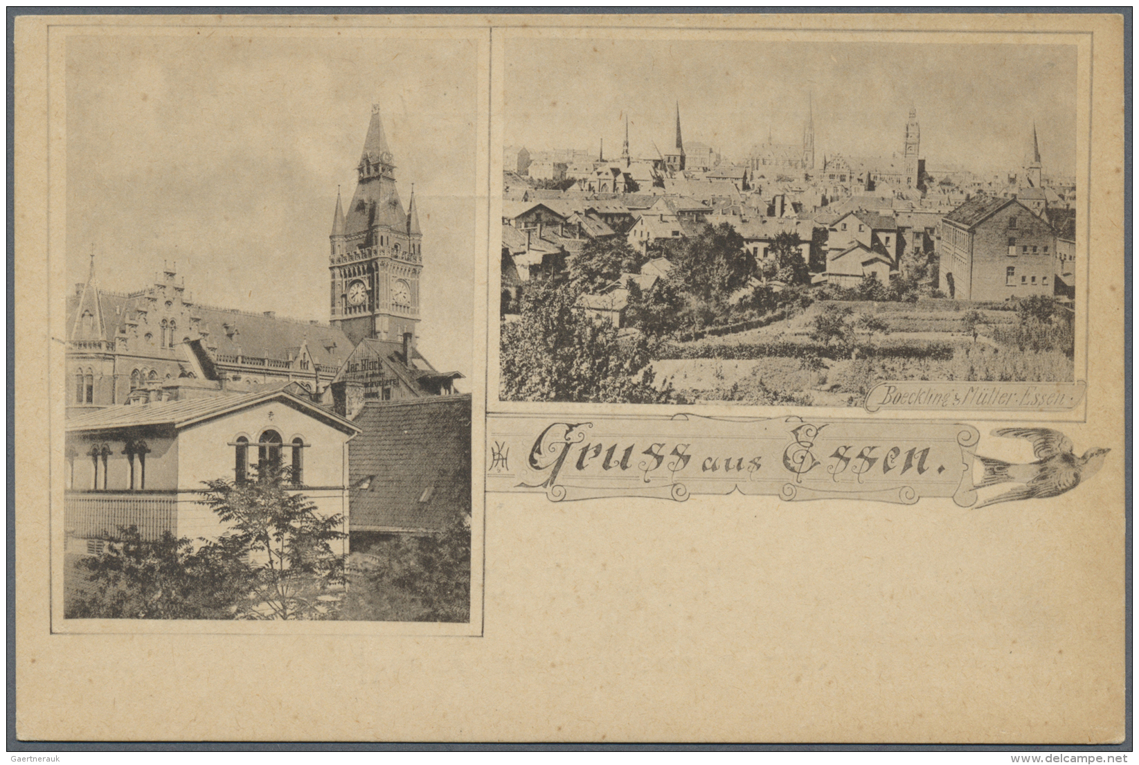 Ansichtskarten: Nordrhein-Westfalen: ESSEN (alte PLZ 4300), 17 Verschiedene Bessere Alte Ansichtskarten Aus Den Jahren 1 - Andere & Zonder Classificatie
