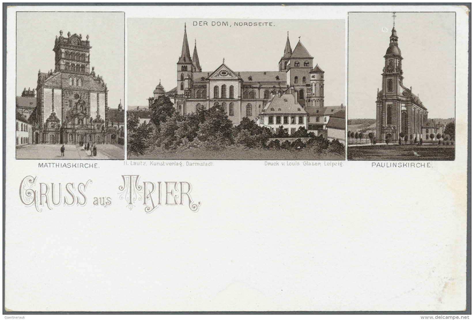 Ansichtskarten: Rheinland-Pfalz: TRIER Mit Umgebung Und MOSEL (alte PLZ 55), Schachtel Mit &uuml;ber 220 Historischen An - Altri & Non Classificati