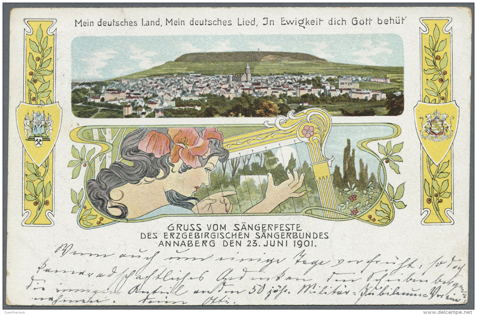 Ansichtskarten: Sachsen: ERZGEBIRGE (alte PLZ 93/94), Hochwertiges Konvolut Mit 33 Historischen Ansichtskarten Ab 1890. - Altri & Non Classificati