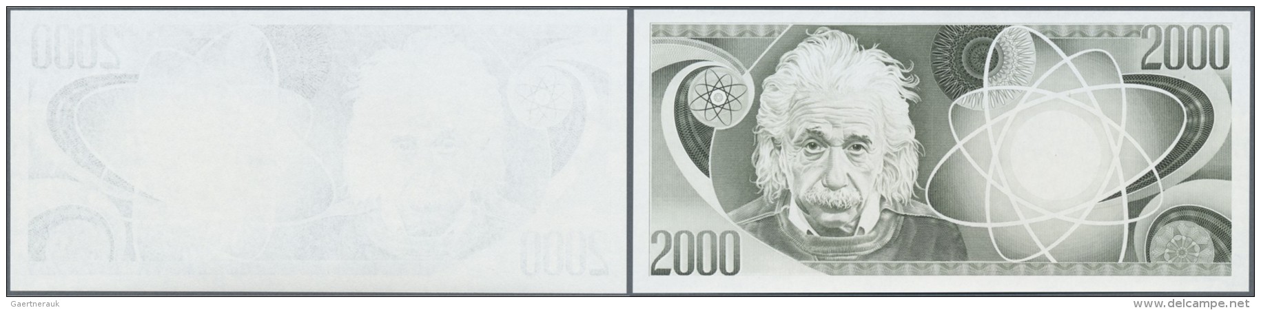 Testbanknoten: Switzerland / Austria: Test Note Printed By Organisation Giori And Designed By A Former Designer Of OEBS - Fiktive & Specimen