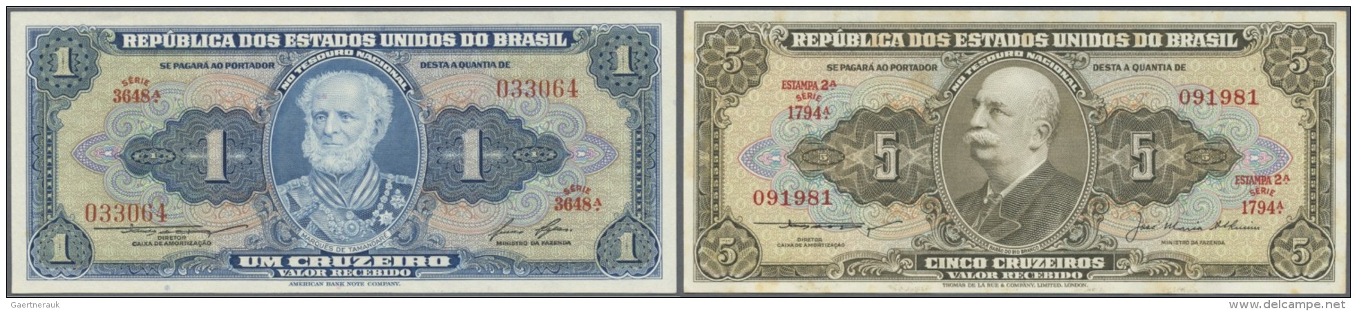 Brazil / Brasilien: 1953/1981 (ca.), Ex Pick 150-205, Quantity Lot With 744 Banknotes In Good To Mixed Quality, Sorted A - Brasilien