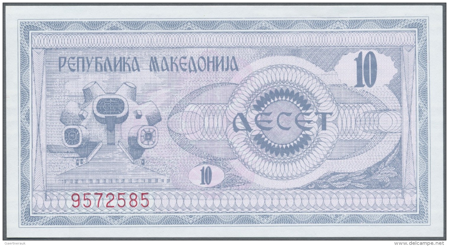 Macedonia / Mazedonien: 1992, Pick 1, Quantity Lot With 173 Banknotes In Good To Mixed Quality, Sorted And Classified By - Nordmazedonien