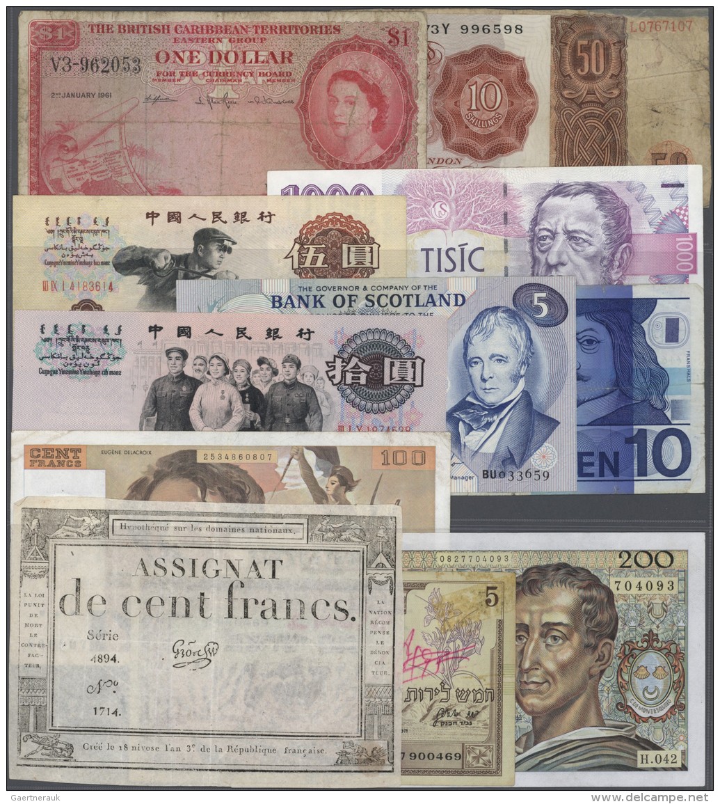 Alle Welt: Small Collection With 178 Banknotes From All Over The World With A Lot Of Interesting Notes Containg For Exam - Sonstige & Ohne Zuordnung