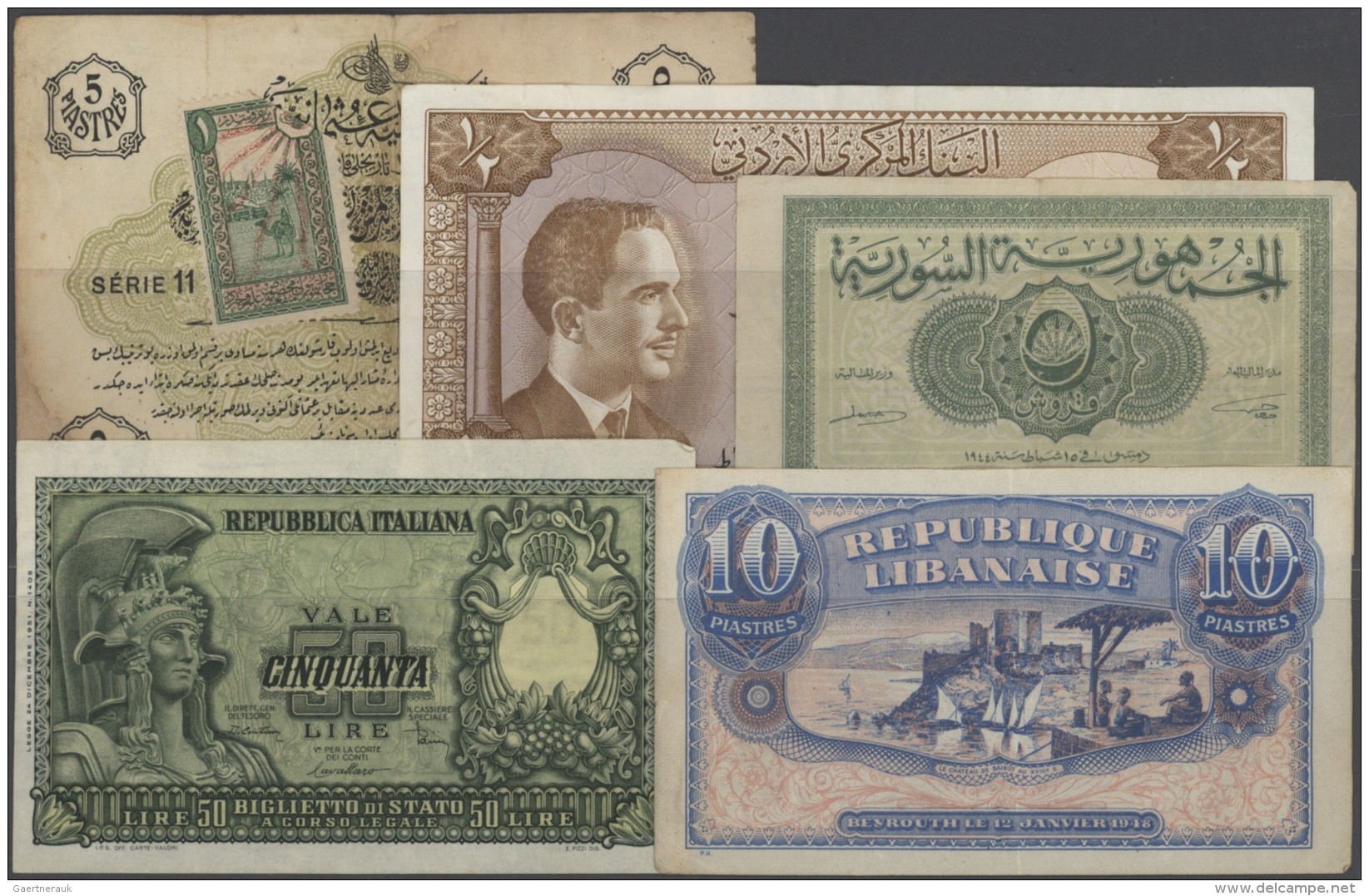 Alle Welt: Set Of 41 World Banknotes, Mostly Used To Stronger Used, Containing The Following Countries: Lebanon, Saudi A - Sonstige & Ohne Zuordnung