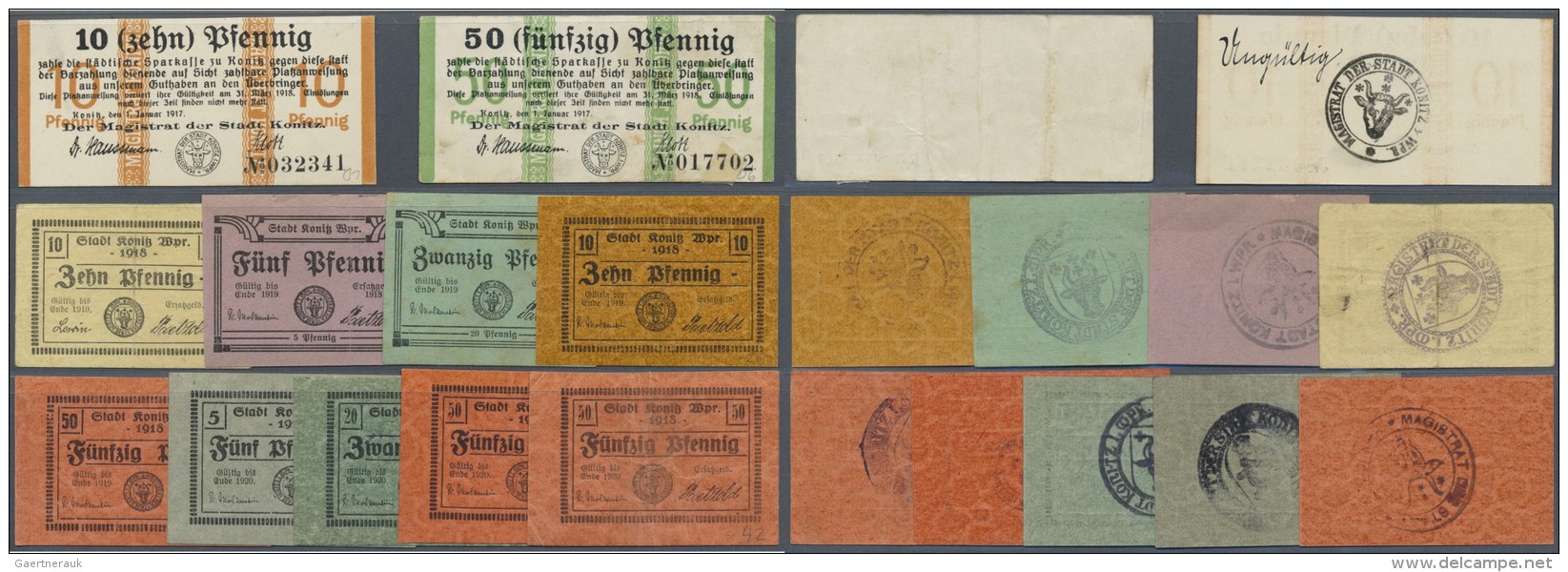 Deutschland - Notgeld - Ehemalige Ostgebiete: Konitz, Westpreu&szlig;en, Stadt, 10, 50 Pf., 1.1.1917 - 31.3.1918; 10 Pf. - Sonstige & Ohne Zuordnung